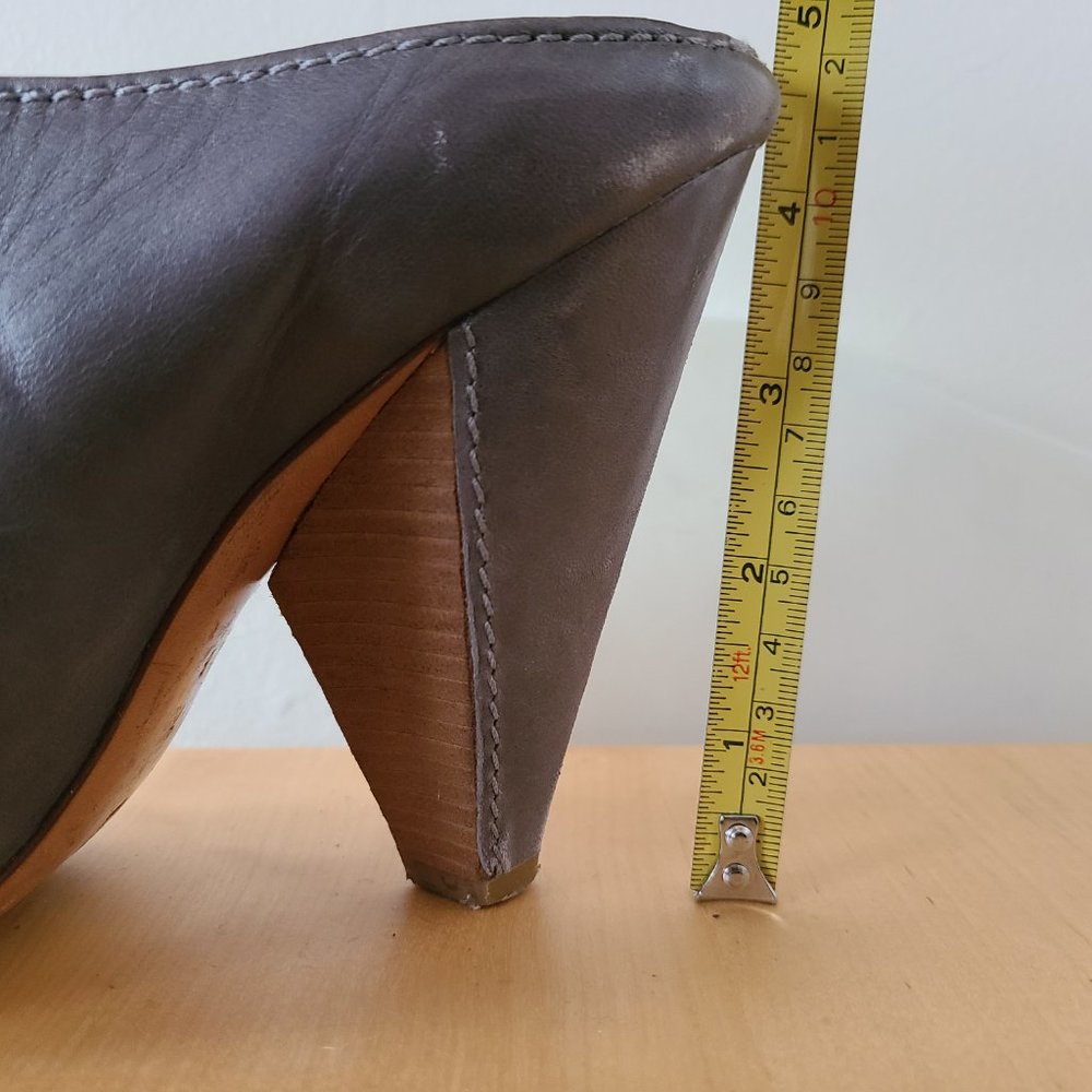 Belle Sigerson Morrison Grey Leather Mules - sz 7 - Picture 13 of 13
